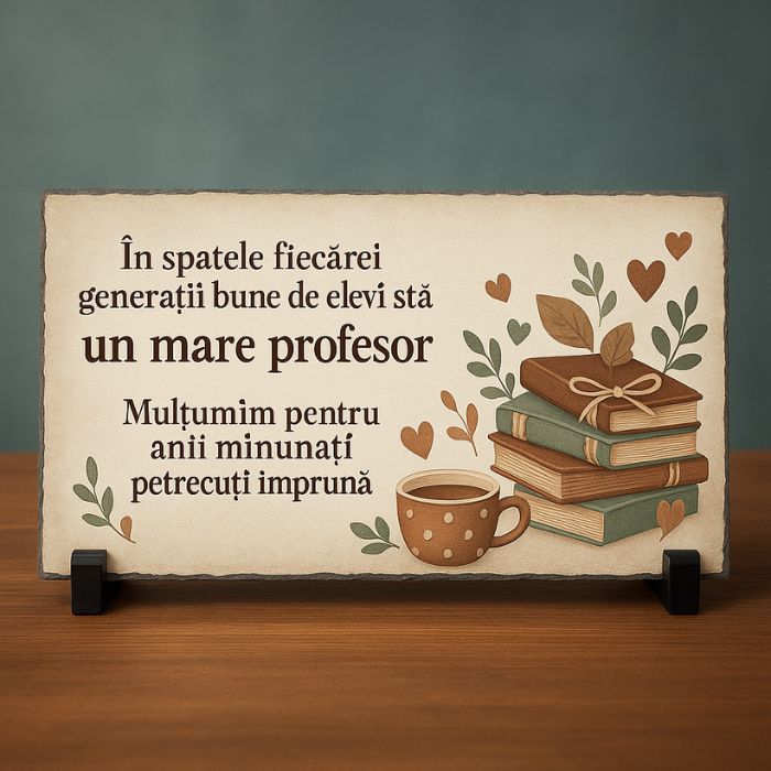 Ardezie Personalizată - Un Mare Profesor - Atelier Magic