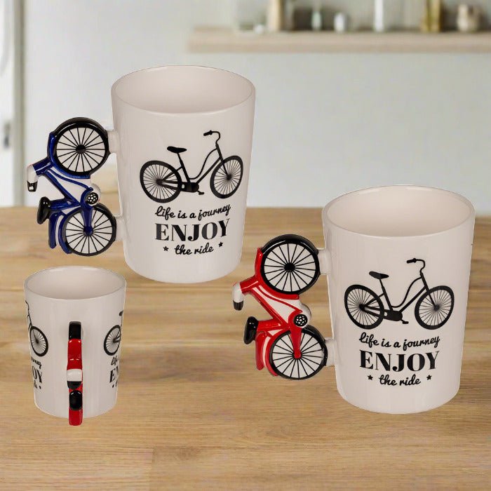 Cana cu Maner Bicicletă - Cadou Original pentru Iubitorii de Ciclism - Atelier Magic