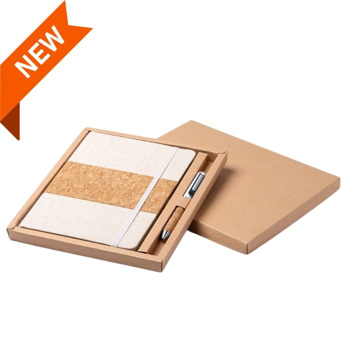 Set Agendă Caiet și Pix din Plută Personalizat - Atelier Magic