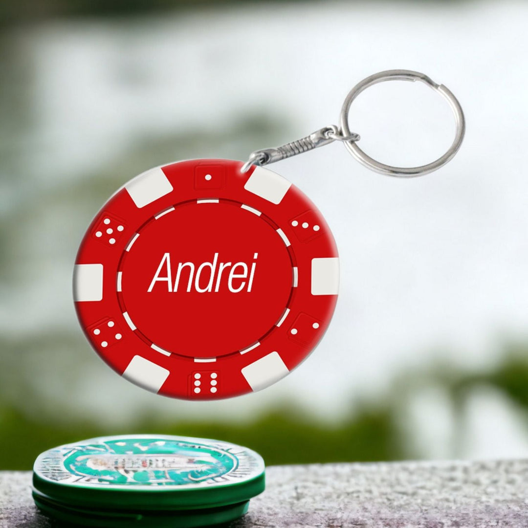 Breloc din plastic personalizat - Cadouri Personalizate