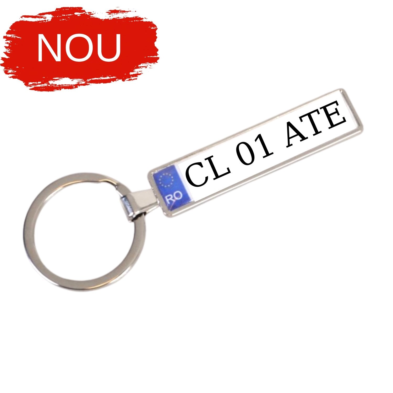 Breloc număr auto personalizat - Cadouri Personalizate