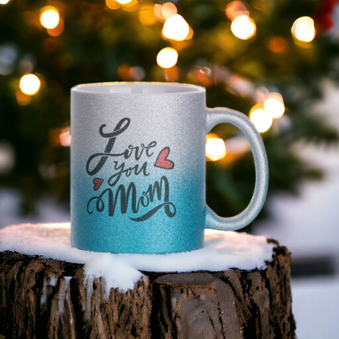 Cană glitter Silver personalizată - Cadouri Personalizate