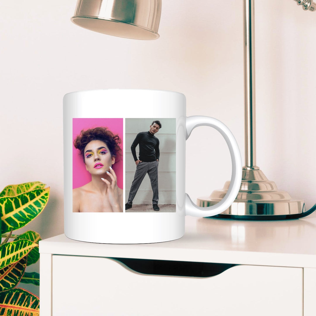 Cană personalizată cu 2 poze - Cadouri Personalizate