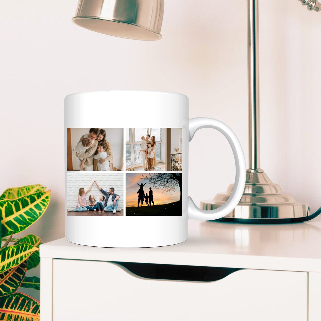 Cană personalizată cu patru poze - Cadouri Personalizate