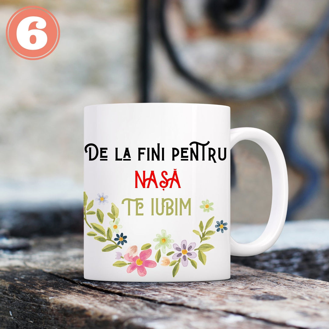 Căni cadou pentru nași sau fini - Cadouri Personalizate
