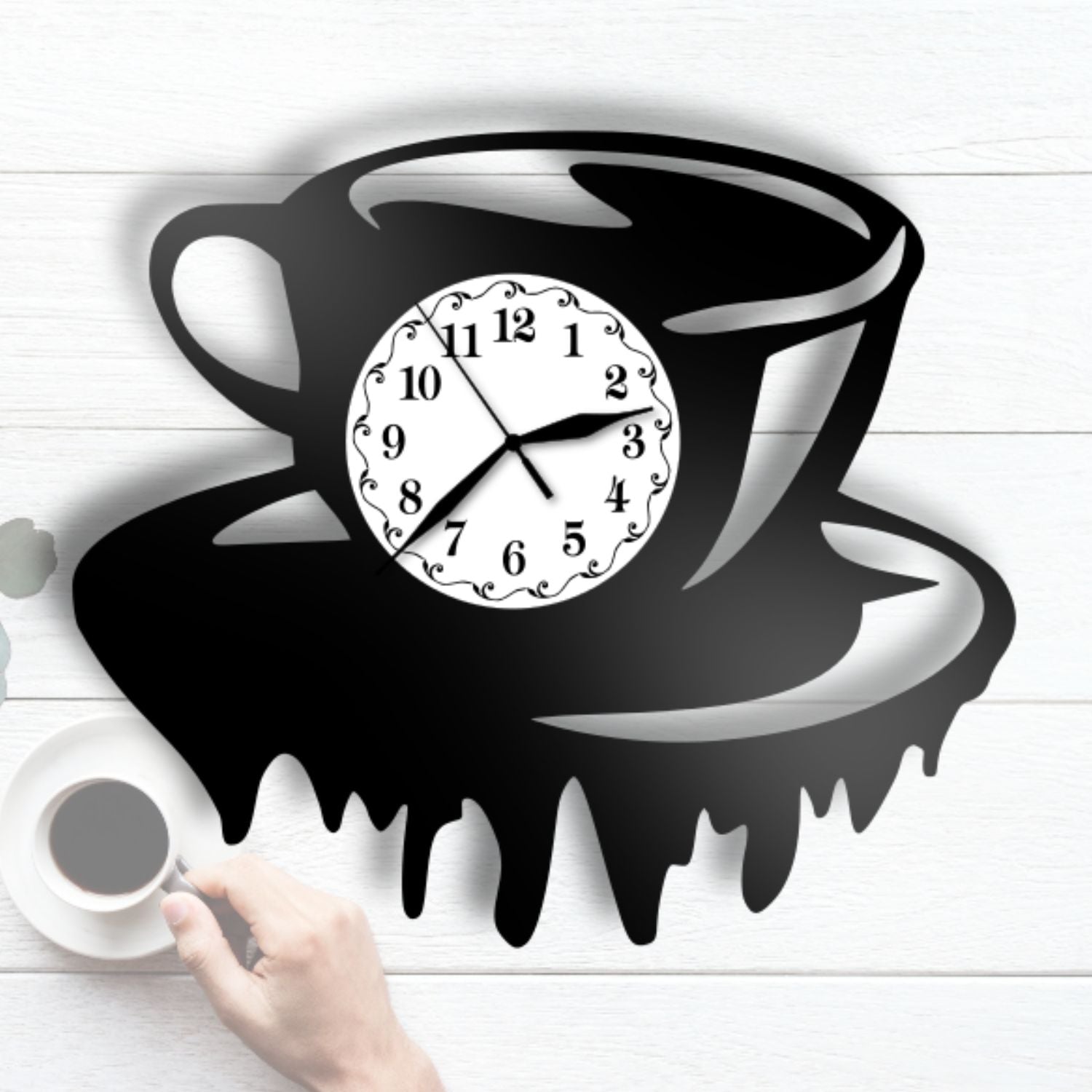 Ceas cadou cu cana de cafea - Cadouri Personalizate