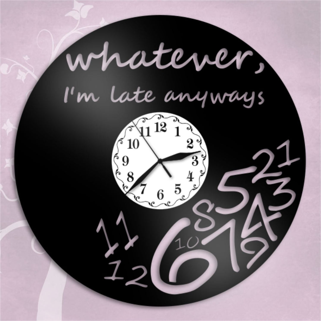 Ceas cadou I'm late anyways - Cadouri Personalizate