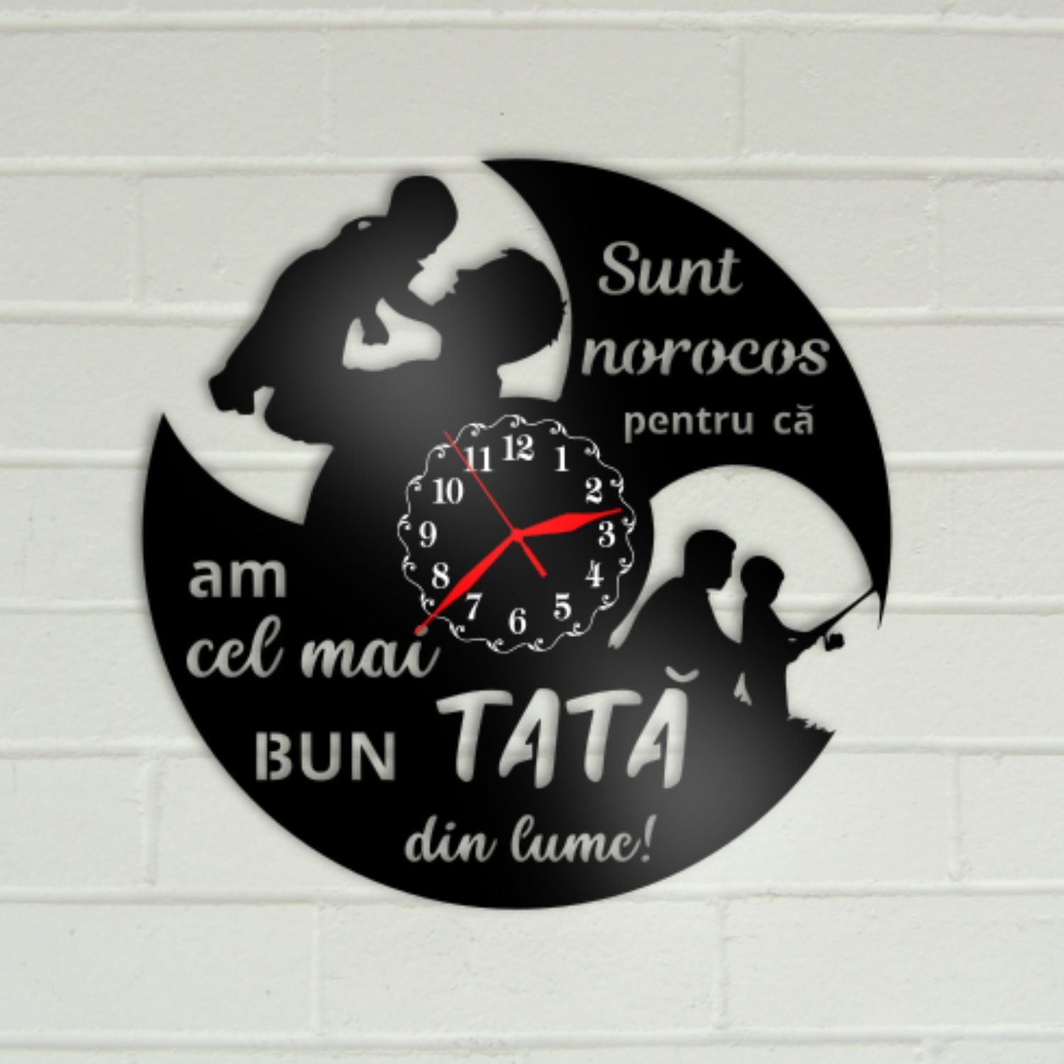 Ceas cadou pentru tata - cel mai bun tata din lume - model 1 - Cadouri Personalizate