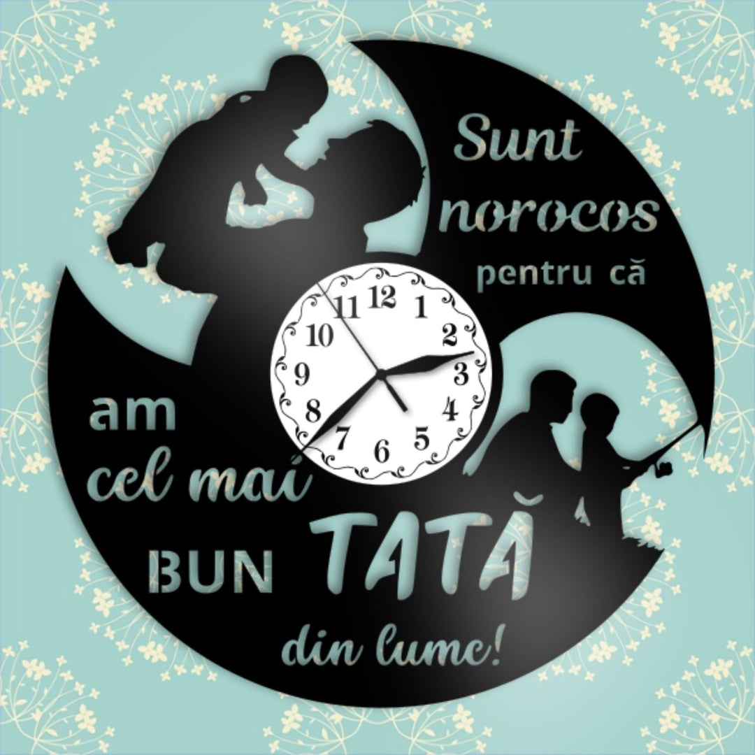 Ceas cadou pentru tata - cel mai bun tata din lume - model 1 - Cadouri Personalizate