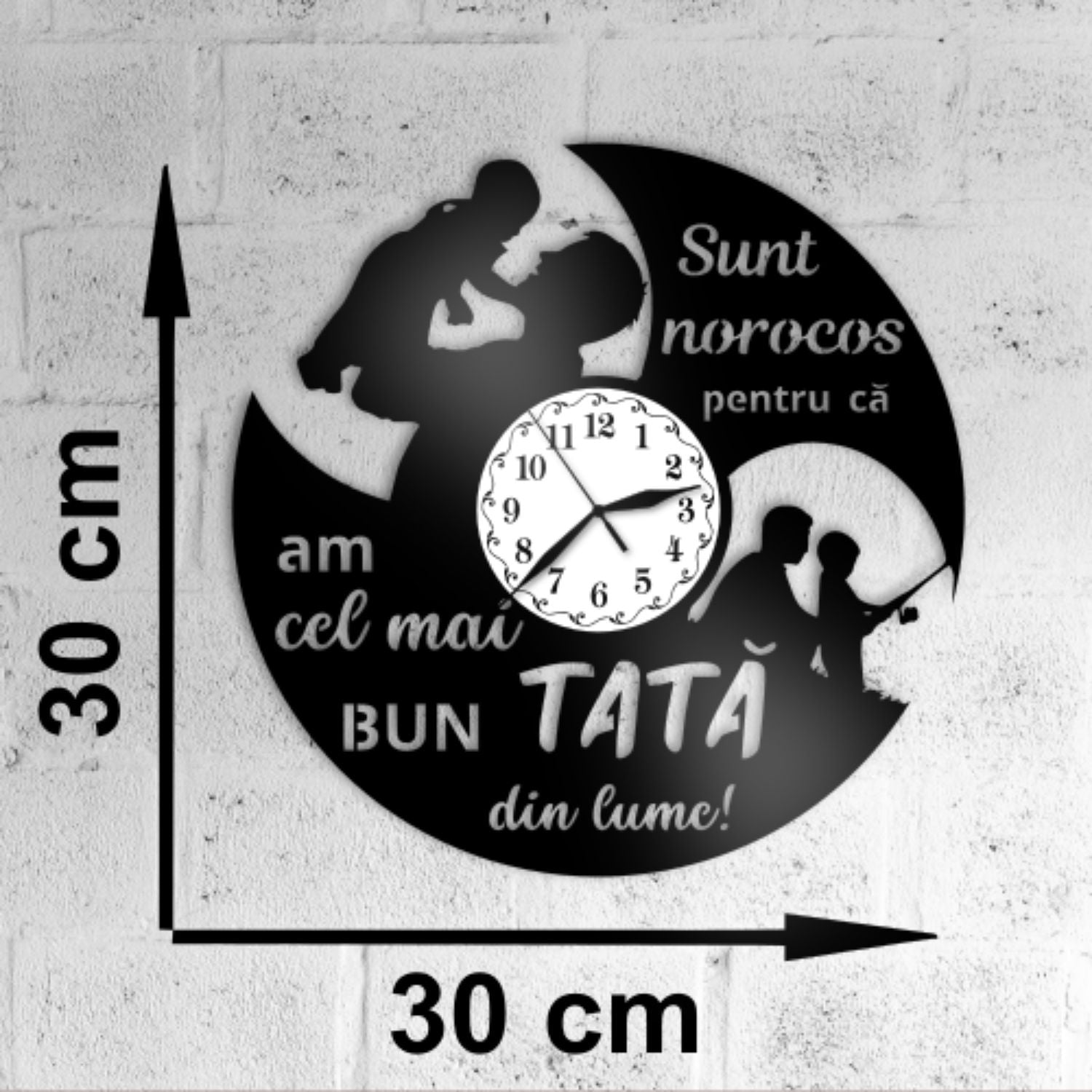 Ceas cadou pentru tata - cel mai bun tata din lume - model 1 - Cadouri Personalizate