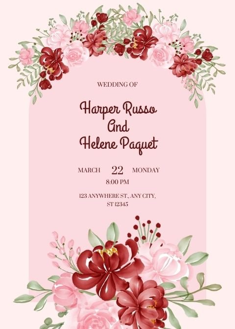 Invitația de Nuntă Digitală Bliss III - Atelier Magic