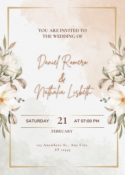 Invitația de Nuntă Digitală Eternity VII - Atelier Magic