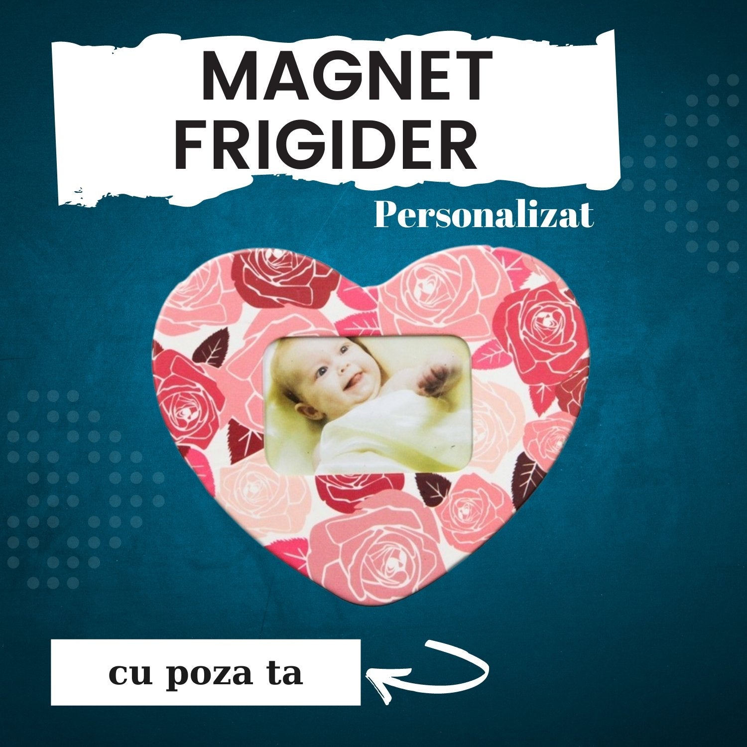 Magnet frigider inserție foto - Cadouri Personalizate 