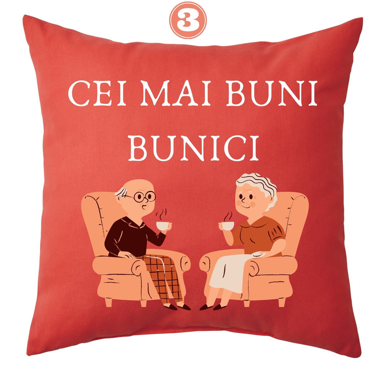 Pernă cadou pentru bunici - Cadouri Personalizate