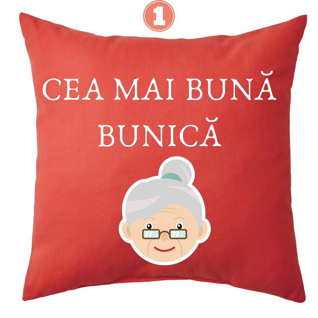 Pernă cadou pentru bunici - Cadouri Personalizate