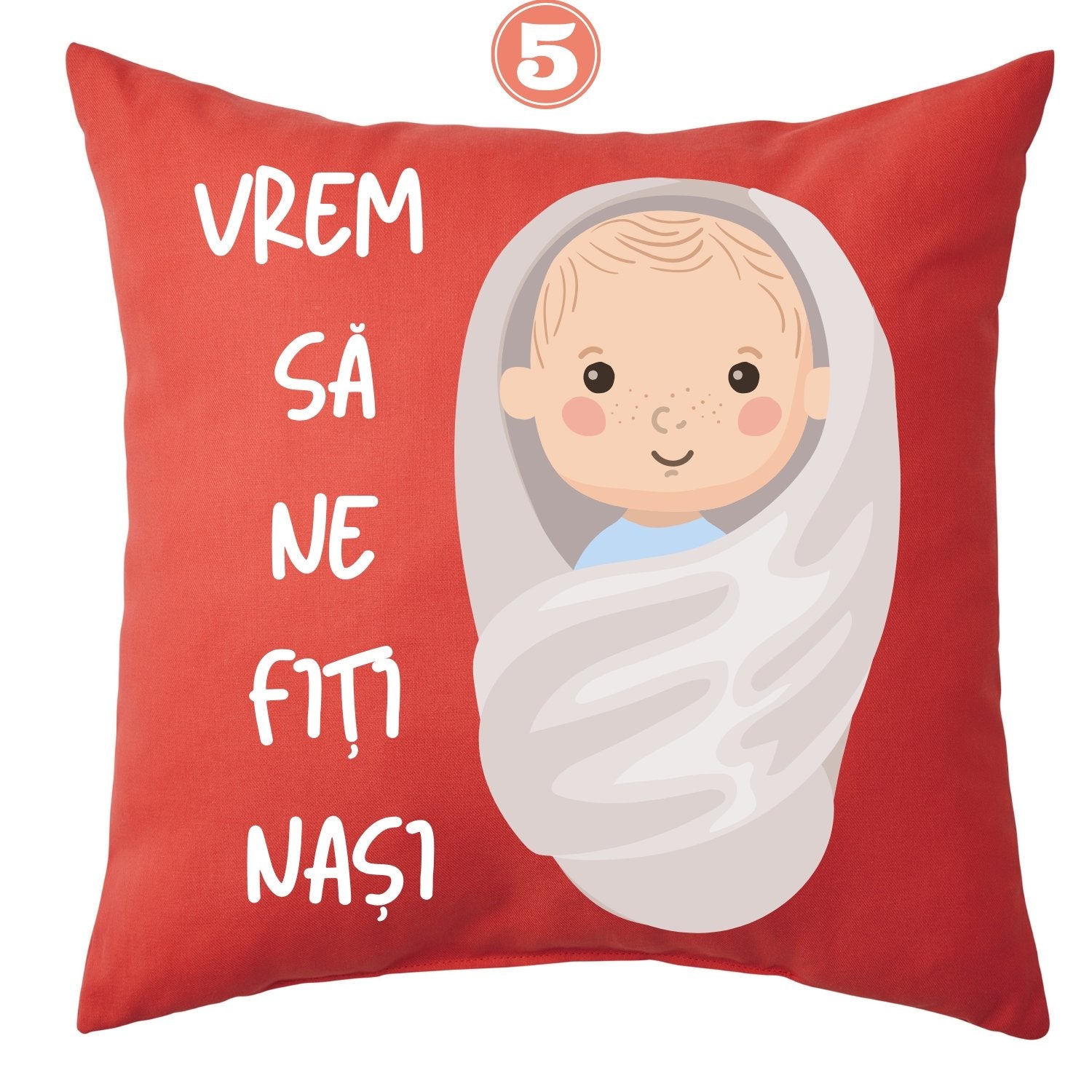 Pernă cadou pentru nași sau fini - Cadouri Personalizate