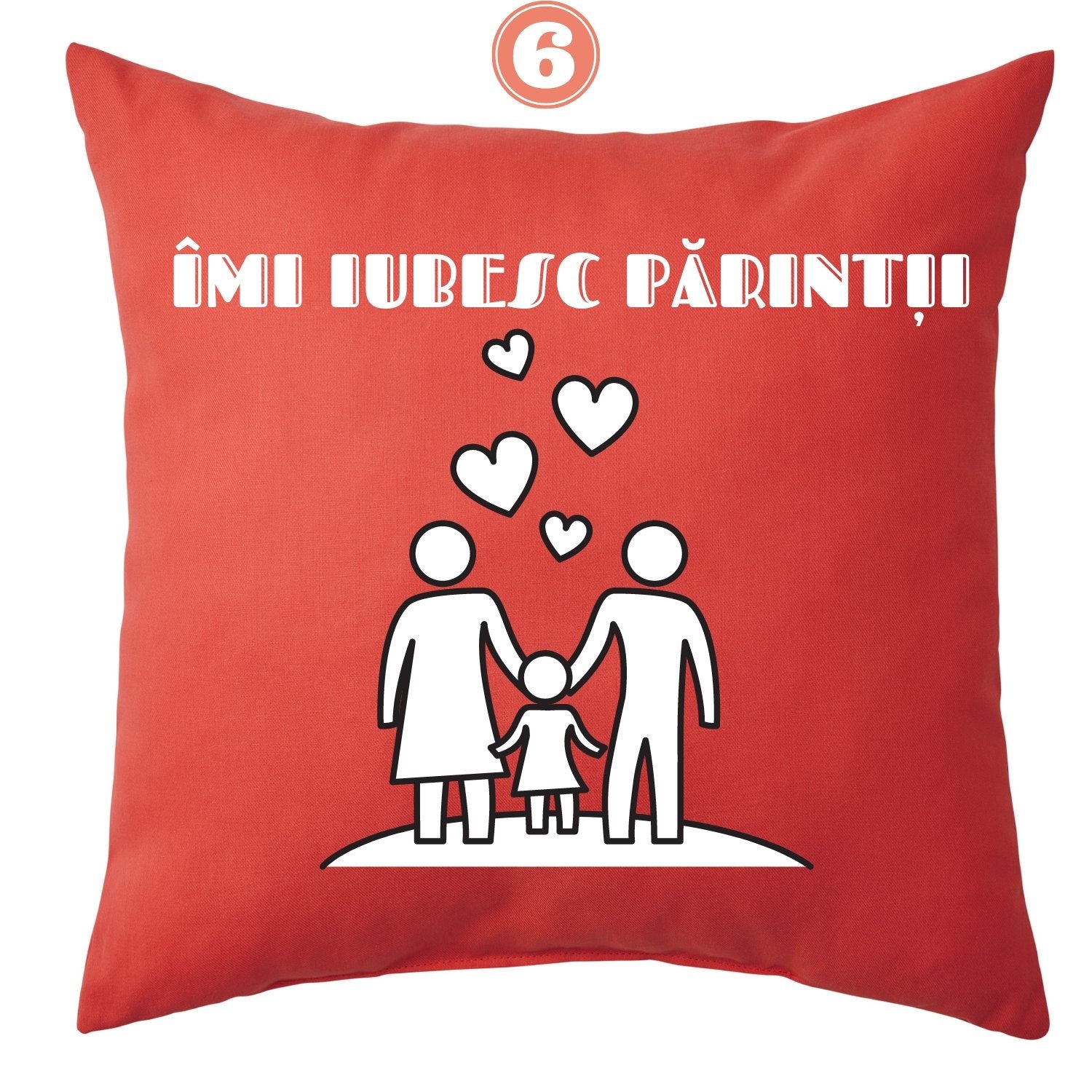 Pernă cadou pentru parinți - Cadouri Personalizate