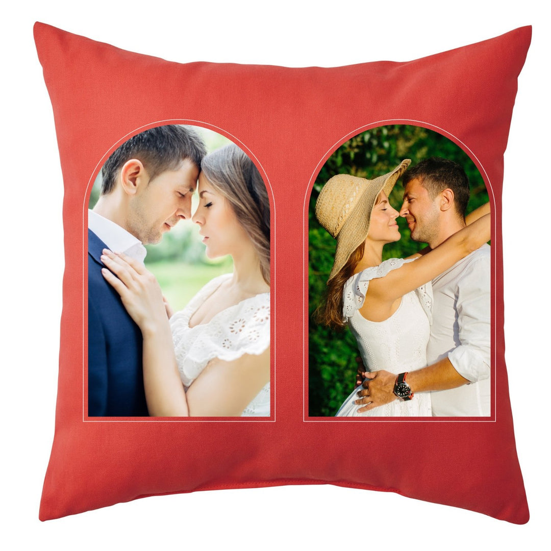 Pernă personalizată cu două poze - Cadouri Personalizate
