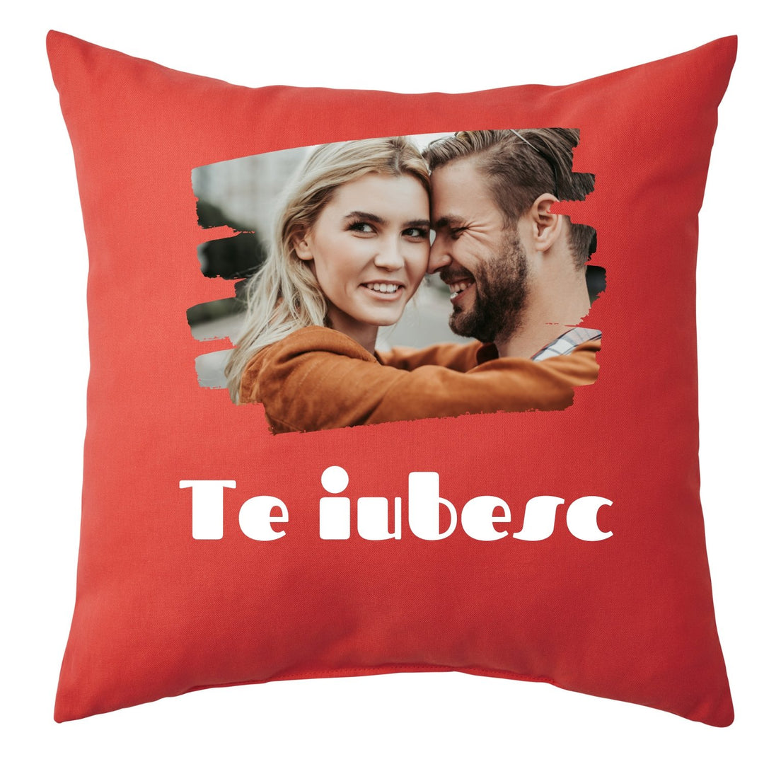 Pernă personalizată cu poză și mesaj - Cadouri Personalizate