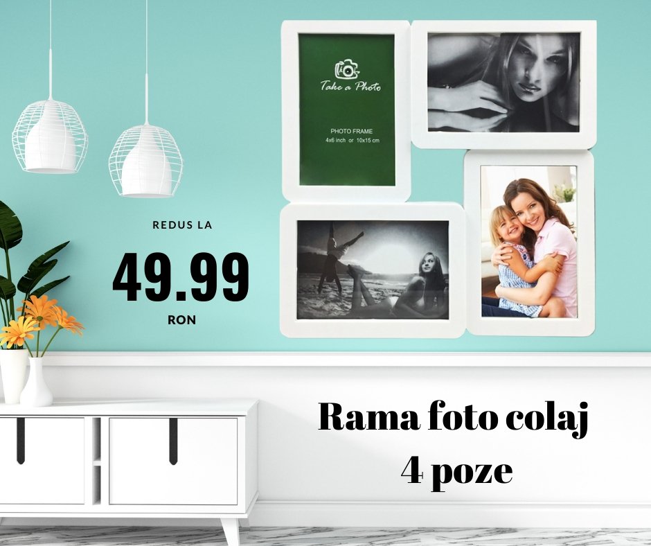 Ramă foto colaj 4 poze - Cadouri Personalizate