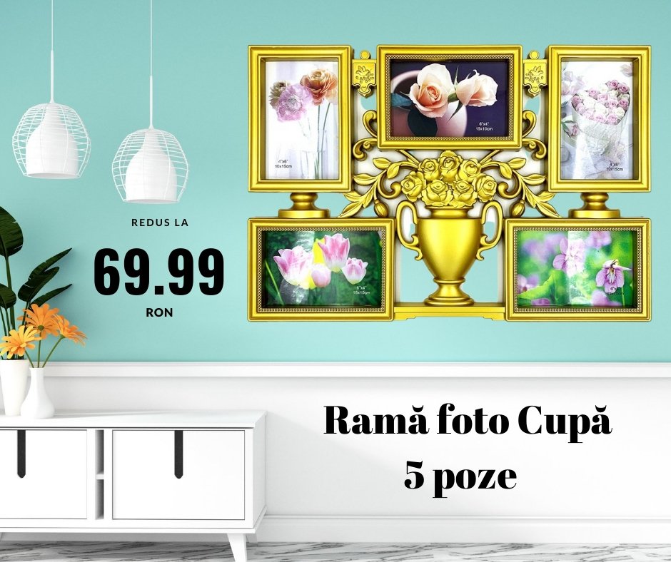 Rama foto colaj CUPA aurie - Cadouri Personalizate