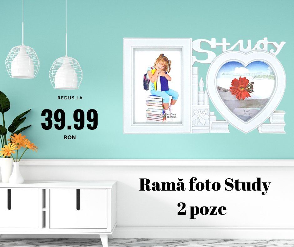 Rama foto colaj Study 2 poze - Cadouri Personalizate