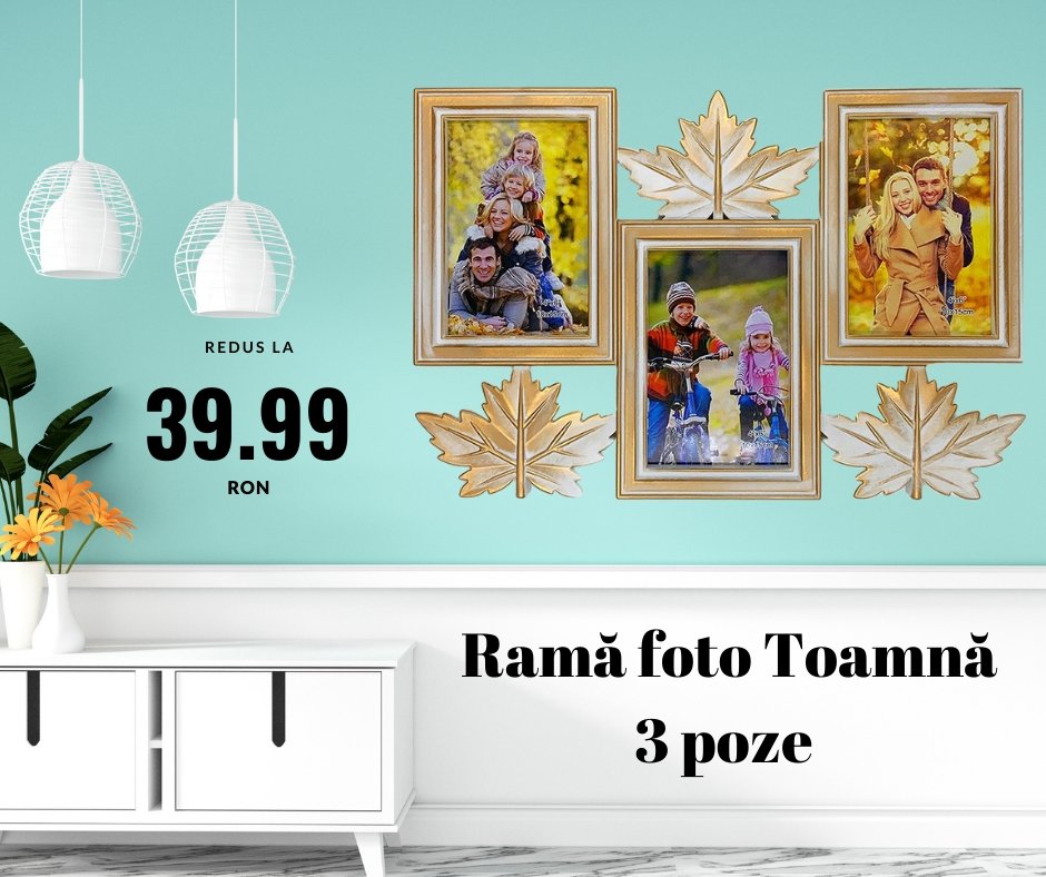 Rama foto colaj TOAMNA 3 poze - Cadouri Personalizate