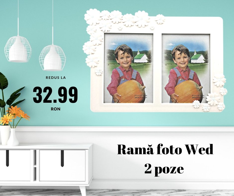 Rama foto colaj Wed 2 poze - Cadouri Personalizate