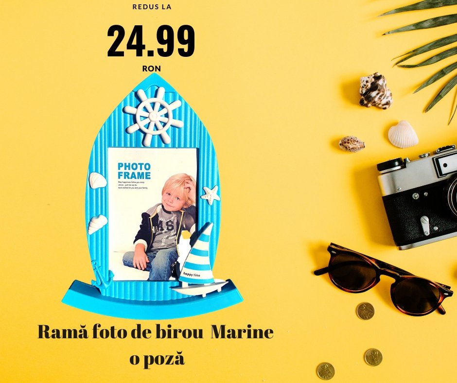 Rama foto MARINE albastra - Cadouri Personalizate