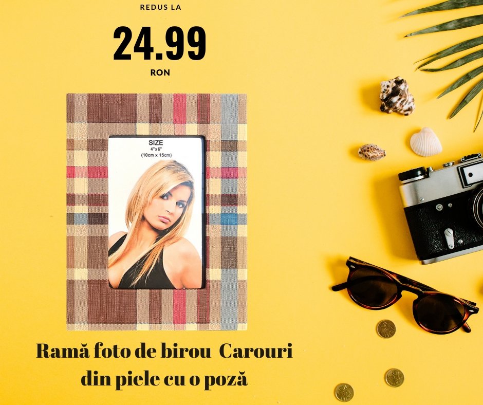 Rama foto piele CAROURI - Cadouri Personalizate