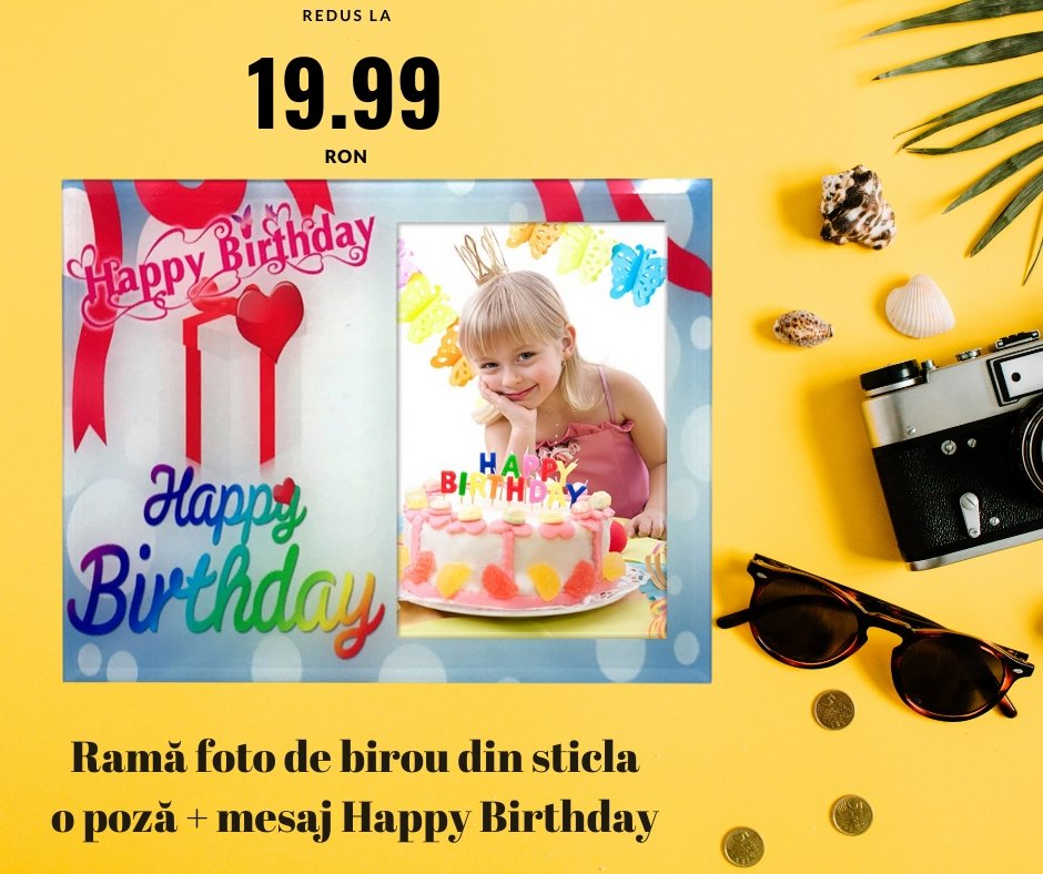 Rama foto sticla LA MULTI ANI 3 - Cadouri Personalizate
