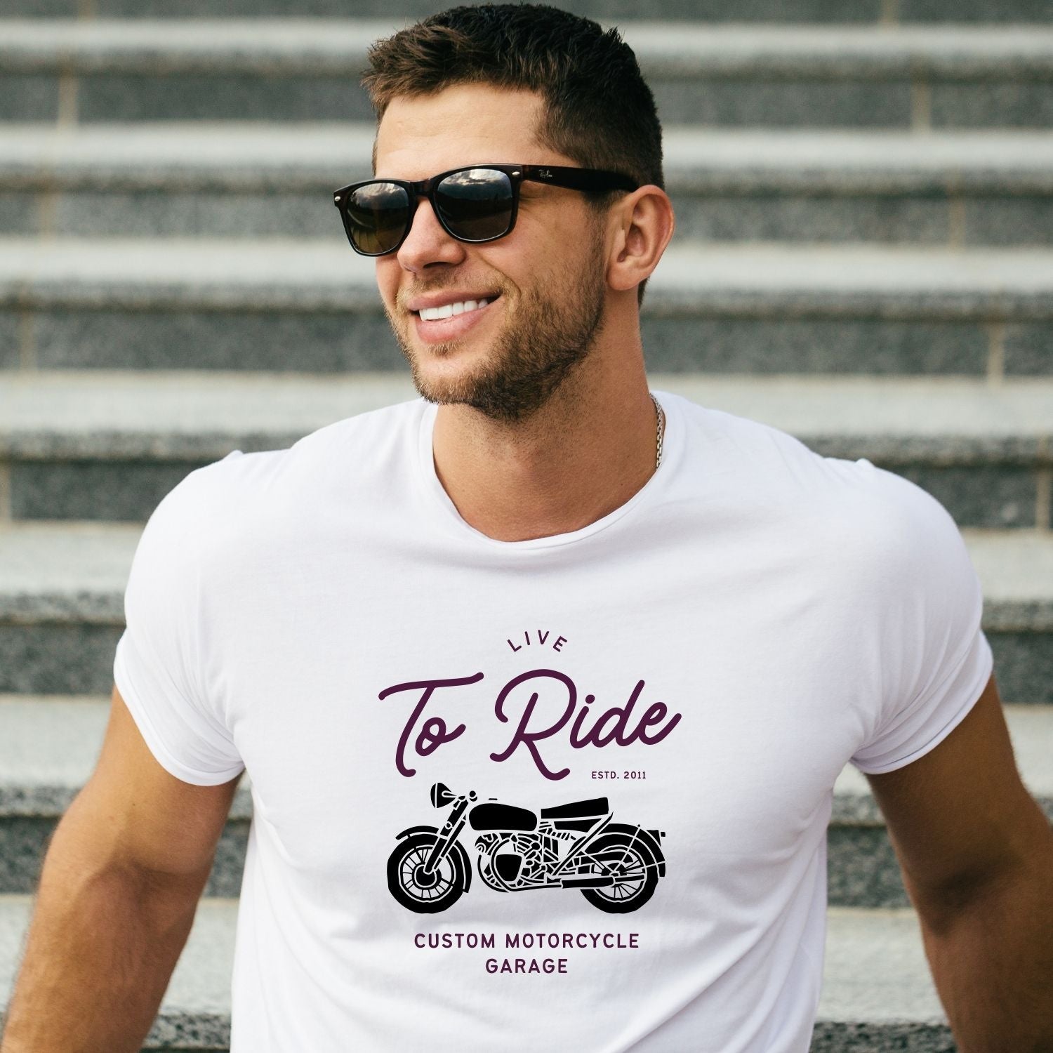Tricou Live to ride - Cadouri Personalizate