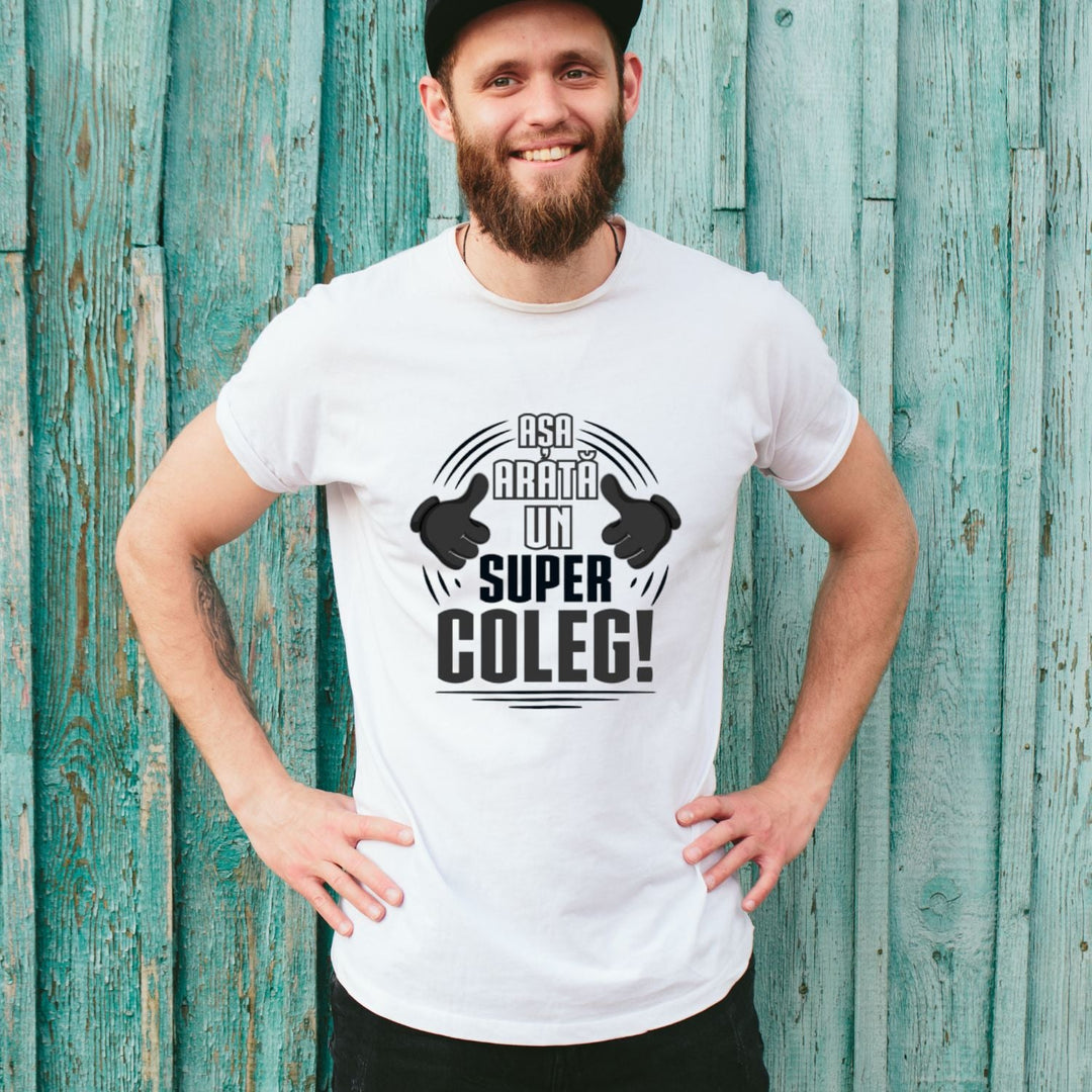 Tricou personalizat Super Coleg - Cadouri Personalizate