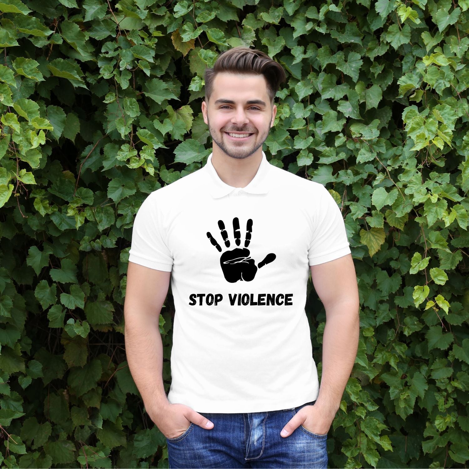 Tricou "stop violence" - Cadouri Personalizate