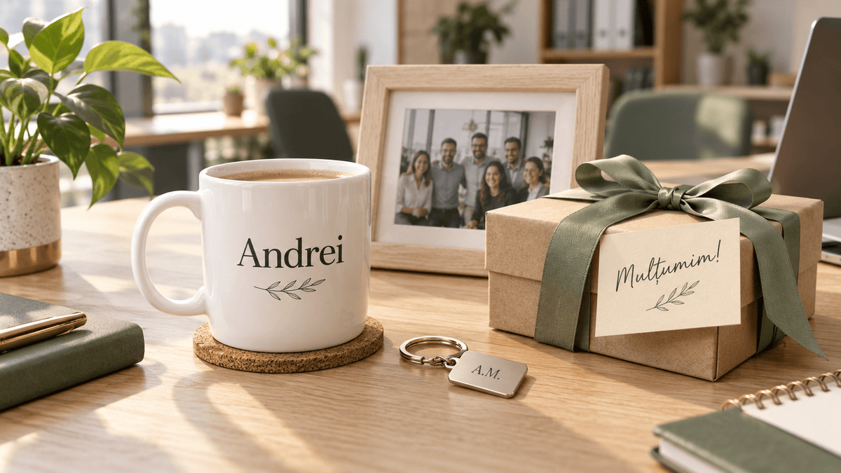 Cadouri personalizate pentru colegi: idei și mesaje potrivite - Atelier Magic