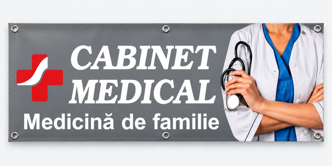 Banner PVC Cabinet medical – Medicină de familie - Atelier Magic