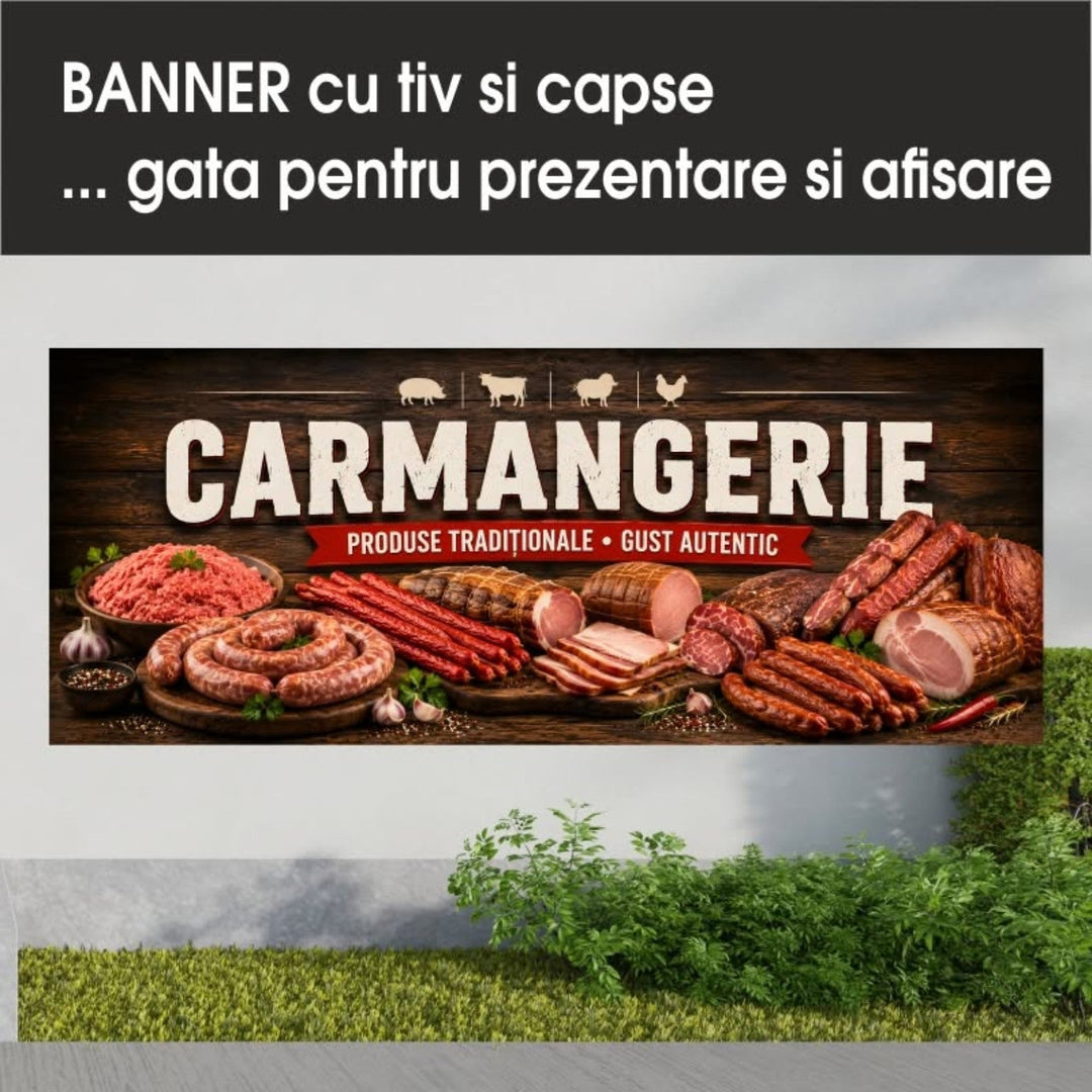 Banner PVC Carmangerie – rustic închis - Atelier Magic