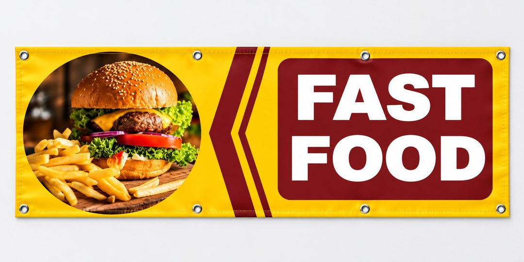 Banner PVC Fast Food – burger - Atelier Magic