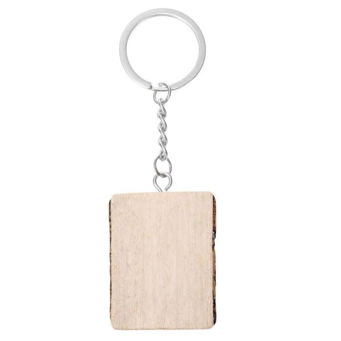 Breloc din Lemn Natural Personalizabil - Atelier Magic