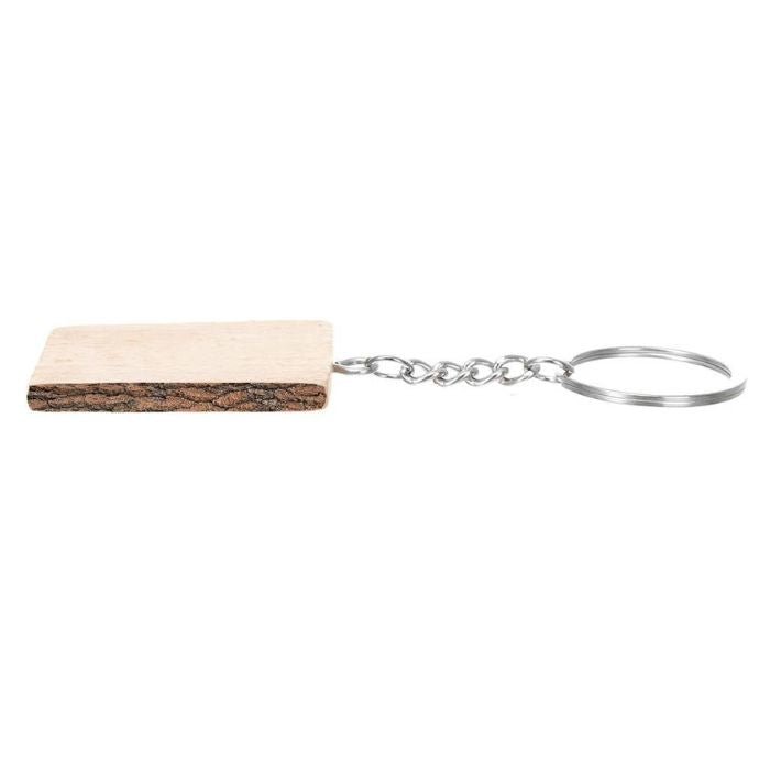 Breloc din Lemn Natural Personalizabil - Atelier Magic