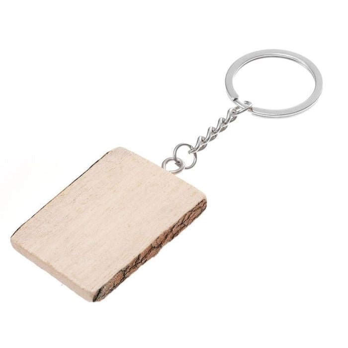 Breloc din Lemn Natural Personalizabil - Atelier Magic
