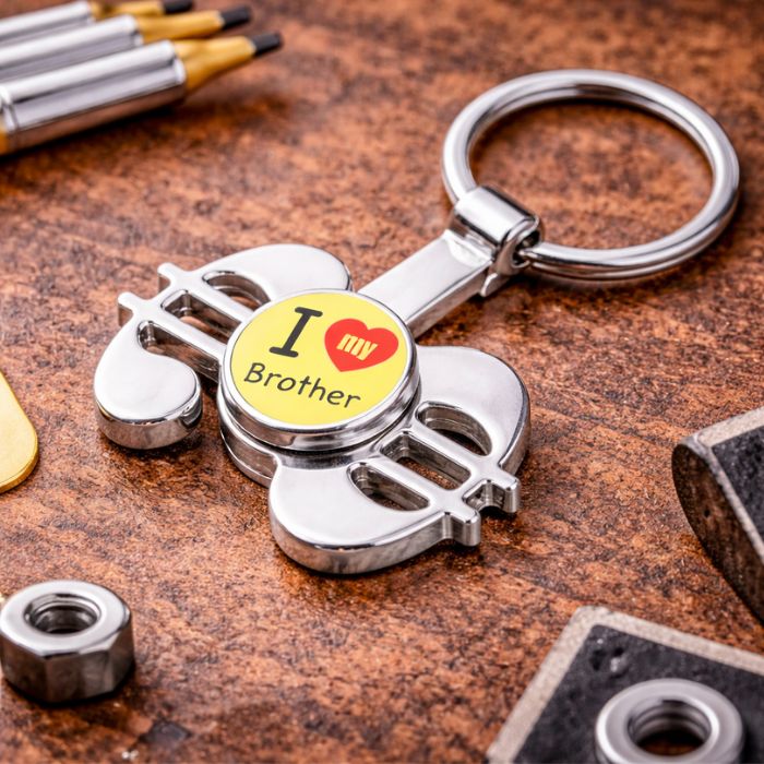 Breloc Metalic cu Spinner Personalizat - Atelier Magic