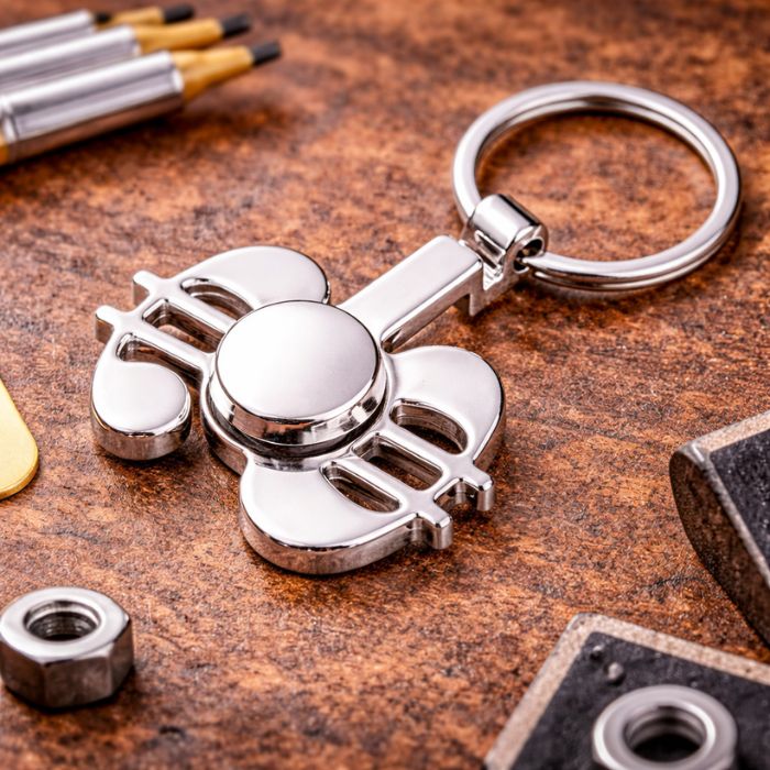 Breloc Metalic cu Spinner Personalizat - Atelier Magic