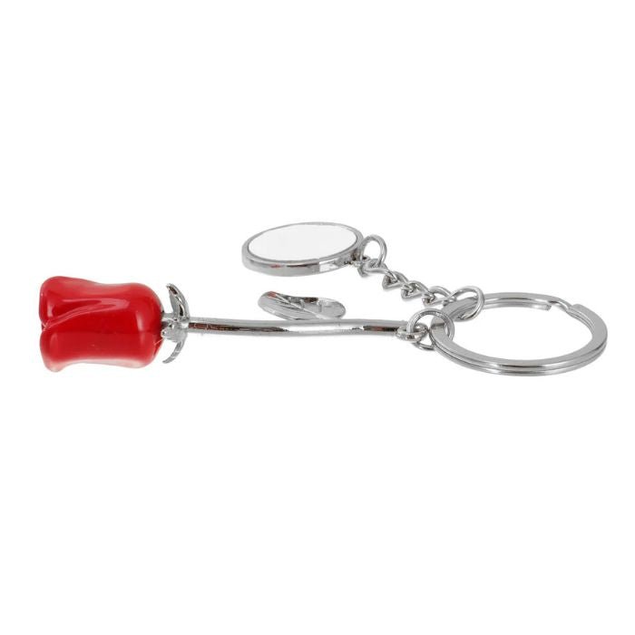Breloc metalic Trandafir personalizat - Atelier Magic