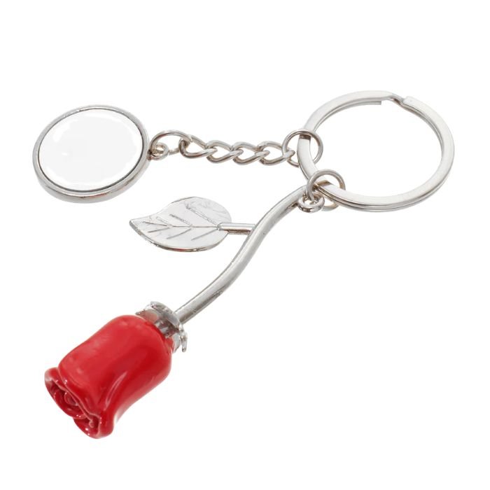 Breloc metalic Trandafir personalizat - Atelier Magic