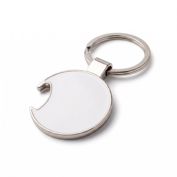 Breloc metalic minge de fotbal – suprafața pentru personalizare
