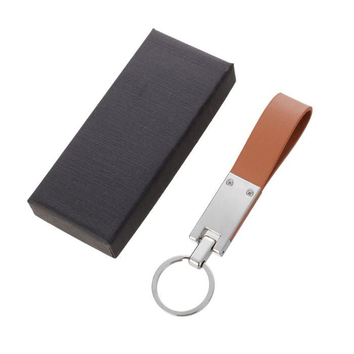 Breloc Personalizat din Piele și Metal – Elegant - Atelier Magic