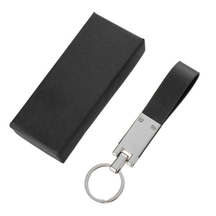 Breloc Personalizat din Piele și Metal – Elegant - Atelier Magic
