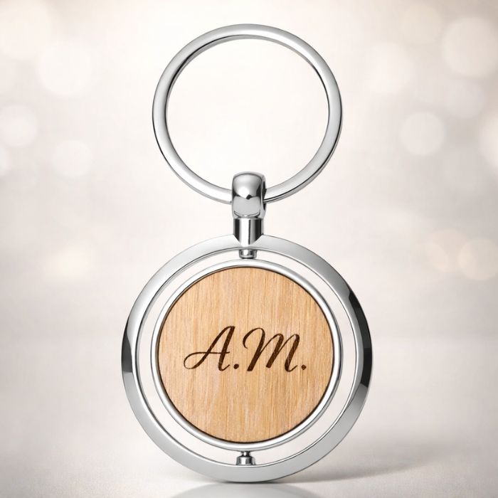 Breloc Rotund Rotativ Personalizabil - Atelier Magic