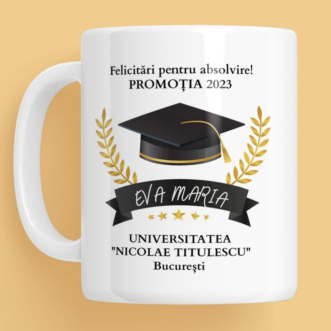 Cană Personalizată de Absolvire - Atelier Magic